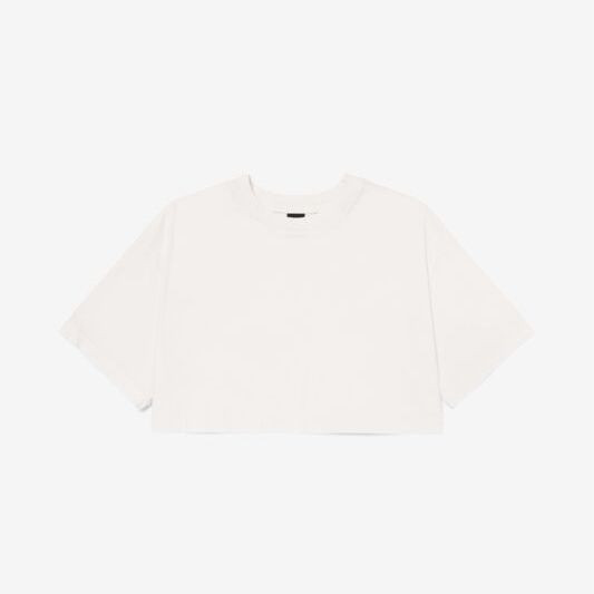 WOMEN'S HEAVYWEIGHT WASHED CROPPED TEE